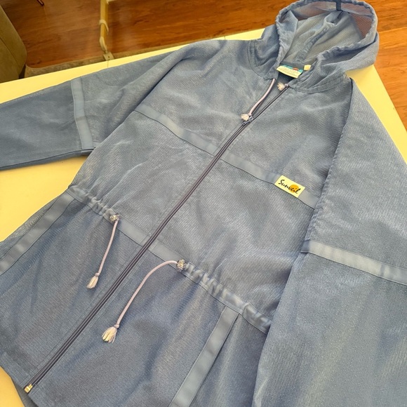 Sunveil Women’s Vintage Jacket Blue Vacation Outdoor Cover Up UV L - Picture 2 of 4